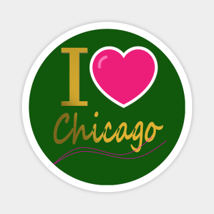 i love chicago Magnet